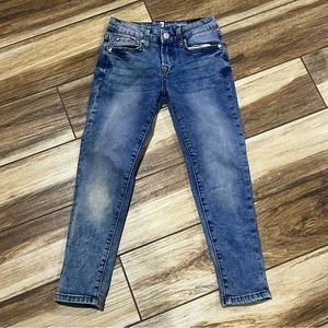 7 for all mankind blue skinny girls jeans